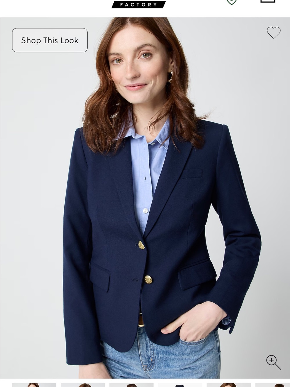 J.Crew Factory Navy Schoolboy Blazer, size 4